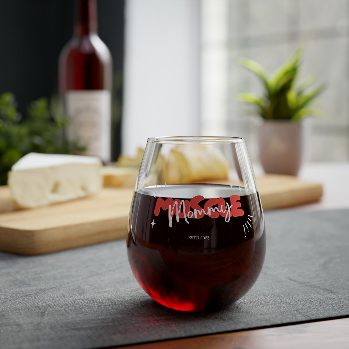 Muscle Mommy Stemless Wine Glass, 11.75oz – A-Town Coffee