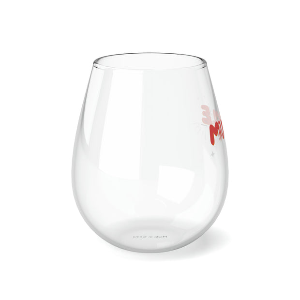 Muscle Mommy Stemless Wine Glass, 11.75oz